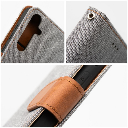 Kabura JEANS Book do SAMSUNG A25 5G szary