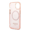Guess Gold Outline Translucent MagSafe - Etui iPhone 14 Plus (różowy)
