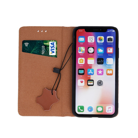 Etui skórzane Smart Pro do iPhone 16 Plus 6,7&quot; brązowe