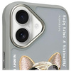 Nimmy etui iPhone 16 6.1" szary/gray      Glasses Cool Dog