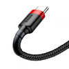 Baseus Cafule Cable - Kabel połączeniowy USB do Lightning, 2.4 A, 0.5 m (czerwony/czarny)