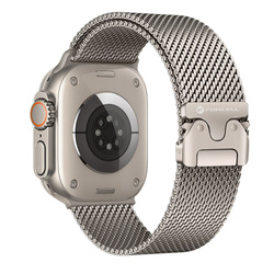 Pasek do Apple Watch Forcell F-Design FA11 zatrzask stal 38 / 40 / 41 mm srebrny