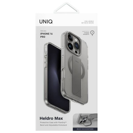 Case IPHONE 16 PRO UNIQ Heldro Max Magclick Charging Clear Lucent transparent