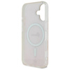 Original Handyhülle IPHONE 16 PLUS Guess Hardcase IML 4G MagSafe (GUHMP16MH4STP) rosa
