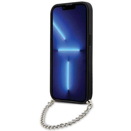 Karl Lagerfeld KLHCP14LSACKLHPG iPhone 14 Pro 6.1" srebrny/silver hardcase Saffiano Monogram Chain