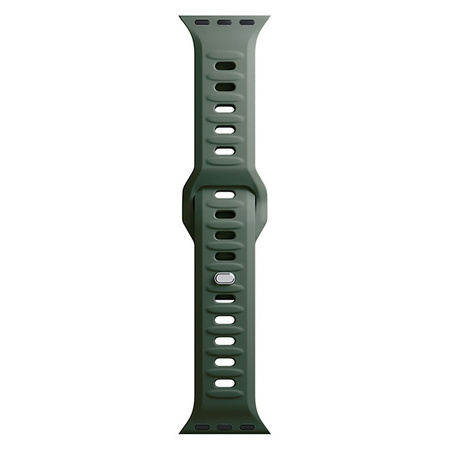 3MK Silicone Watch Strap Ciemnozielony/ Dark Green dla Apple Watch 42/44/45/49mm