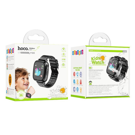 HOCO smartwatch dla dzieci z funkcją rozmowy Y100 czarny