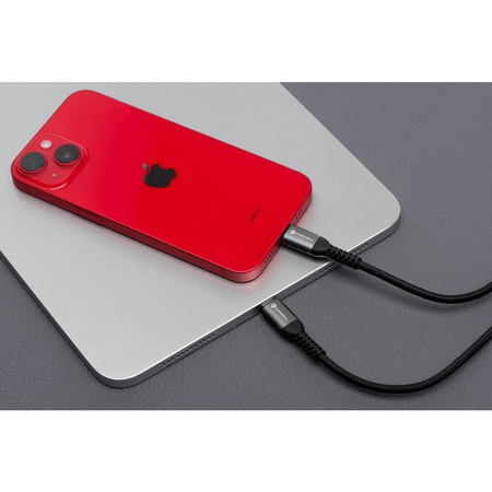 Kabel USB A do Lightning Forcell F-Energy 2,4A 12W Cafule 0,5 m C257 czarny