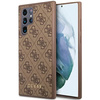 Guess 4G Metal Logo - Etui Samsung Galaxy S23 Ultra (brązowy)