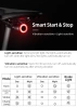 Lampa rowerowa Rockbros Q3 tylna z inteligentnym systemem stop - czarna