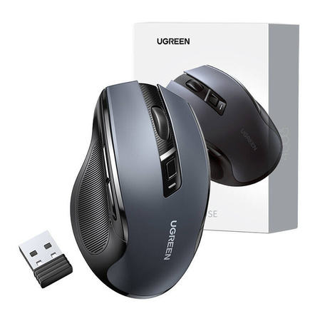 Mysz Ugreen MU006 optyczna bezprzewodowa USB 2.4GHz 4000 DPI - niebieska