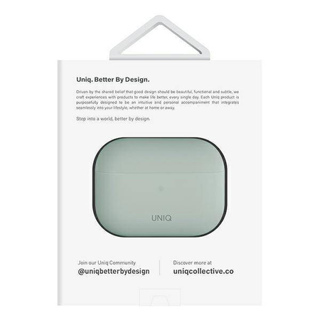 Uniq Hülle Lino AirPods Pro 2 gen Silikon mint/mintgrün