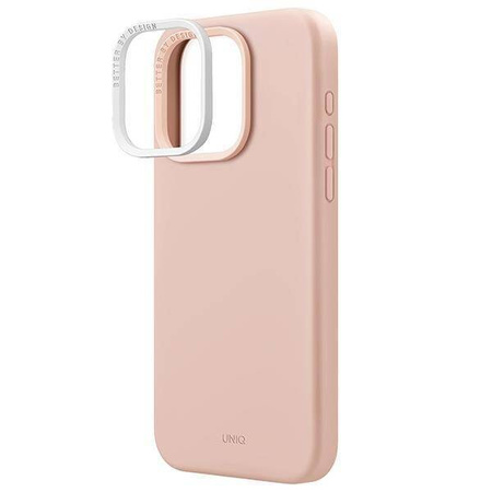 Uniq Lino Hue iPhone 15 Pro Max 6,7&quot; Hülle Magclick Charging rosa/blush pink