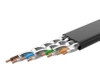 Ugreen Flat Cable Internet Network Cable Ethernet Patchcord RJ45 Cat 7 STP LAN 10 Gbps 10m Black (NW106 11265)