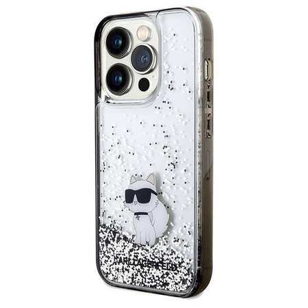 Karl Lagerfeld nakładka do iPhone 14 Pro 6,1&quot; KLHCP14LLKCNSK HC LIQ. GLITTER C transparentna