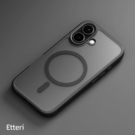 Nakładka Etteri Matt Mag do iPhone 16 6,1" czarna