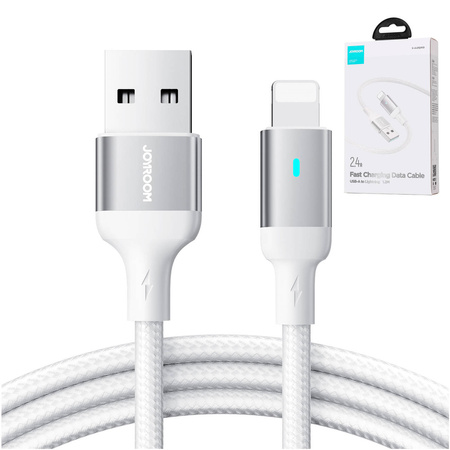Joyroom Kabel USB - Lightning 2.4A A10 Serie 1,2 m weiß (S-UL012A10)