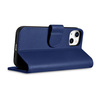 iCarer Wallet Case 2in1 iPhone 14 Plus Flip Leather Cover Anti-RFID blue (WMI14220727-BU)