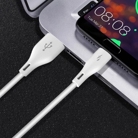 Dudao L2L USB-A / Lightning 3A Kabel 2m - Weiß