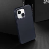 Dux Ducis Naples case for iPhone 14 Plus magnetic leather case MagSafe blue