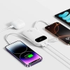 Baseus EnerFill FC31 20000mAh 45W Powerbank mit Digitalanzeige und 2 integrierten Kabeln (USB-C + Lightning) - Weiß