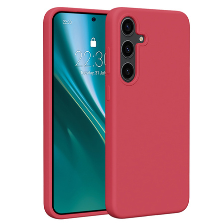 Nakładka Etteri Silicone Case do Samsung Galaxy S24 Plus malinowa