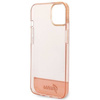 Oryginalne Etui IPHONE 14 PLUS Guess Hardcase Translucent różowe