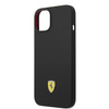 Ferrari Silicone Metal Logo MagSafe - Etui iPhone 14 Plus (czarny)
