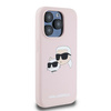Karl Lagerfeld KLHMP15LSKCHPPLP iPhone 15 Pro 6.1" różowy/pink hardcase Silicone Karl & Choupette MagSafe