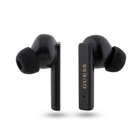 Guess Bluetooth-Kopfhörer GUTWSSU20ALEGK TWS + Dockingstation schwarz/schwarz gedrucktes Logo