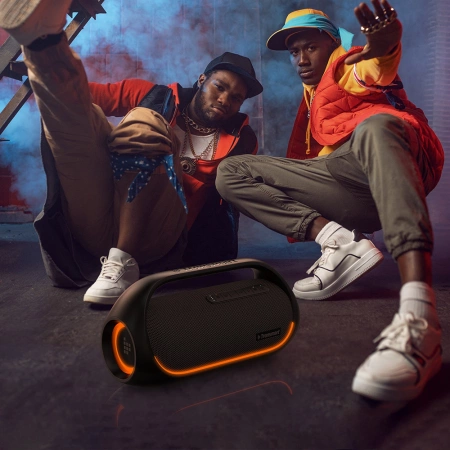 Tronsmart Bang wasserdichter kabelloser Bluetooth-Lautsprecher 60W mit Powerbank-Funktion schwarz (723928)