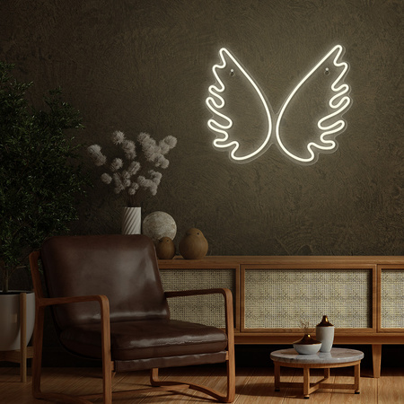 Neon PLEXI LED SKRZYDŁA białe FPNE09X Forever Light