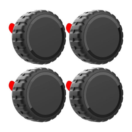 Apple AirTag Case, Anschraubbar, Wasserfest, Selbstklebend - Schwarz - 4 Stück