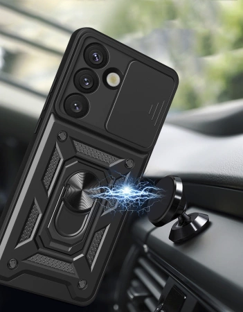 Hybrid Armor Camshield Samsung Galaxy S25 Black