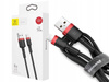 Baseus Cafule Cable - Kabel połączeniowy USB do Lightning, 2.4 A, 1 m (czerwony/czarny)