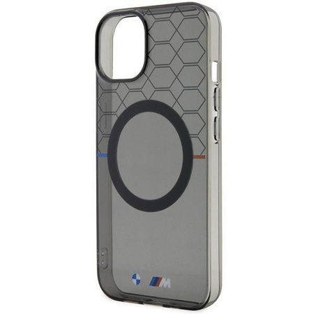 Case BMW BMHMP14SHGPK iPhone 14 6.1&quot; grey/grey Pattern MagSafe