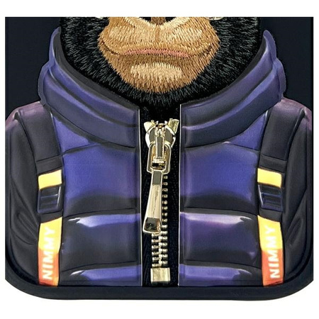 Nimmy etui iPhone 16 6.1" czarny/black    Cool&Cute 2.0 Monkey