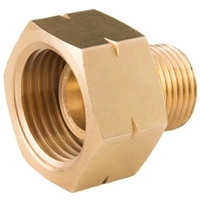 Reduction adapter from a gas cylinder 21.8mm L - 3/8" L