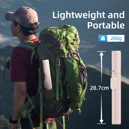 TECH-PROTECT L09S BLUETOOTH SELFIE STICK TRIPOD PINK