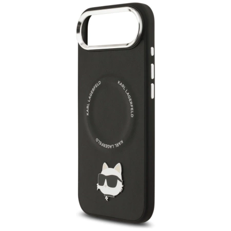Karl Lagerfeld Choupette Pin MagSafe Case for iPhone Air Black