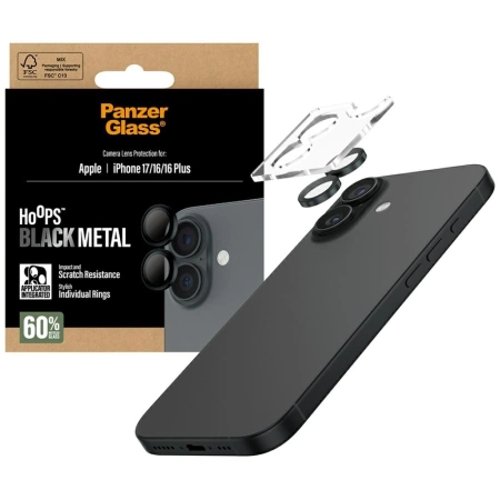 PanzerGlass Hoops Displayschutz aus gehärtetem Glas für iPhone 16 / 16 Plus / 17