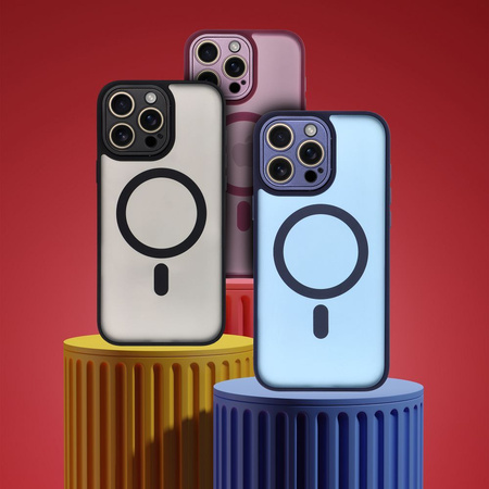 Futerał VARIETE MAG COVER kompatybilny z MagSafe do IPHONE 12 PRO granatowy