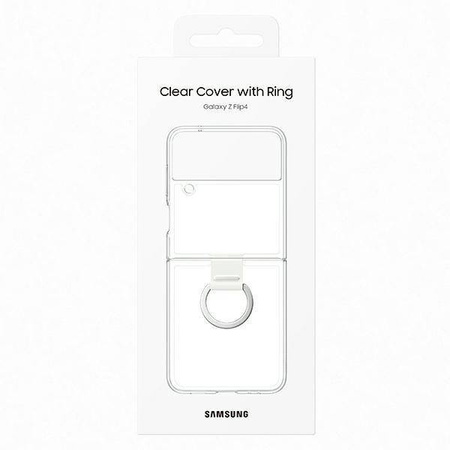 Samsung Clear Cover TPU Gel Case Flower Cover für Samsung Galaxy Z Flip4 transparent (EF-OF721CTEGWW)