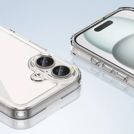 Outer Space Case mit Gelrahmen für iPhone 16 Plus – transparent