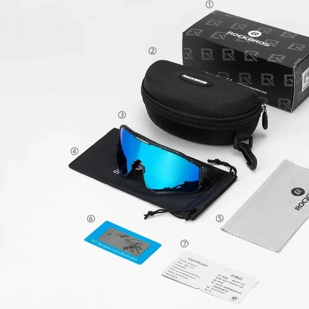 Okulary rowerowe Rockbros SP297 polaryzujące -  czarne