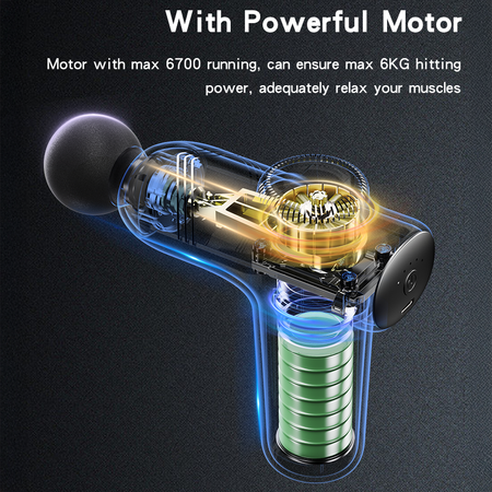 Yesido Pistolet do masażu / masażer MG01 Massage Gun czarny