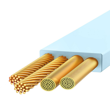 Baseus Bright Mirror 2 zwijany kabel przewód 3w1 USB Typ A - micro USB + Lightning + USB Typ C 3.5A 1.1m zielony (CAMJ010006)