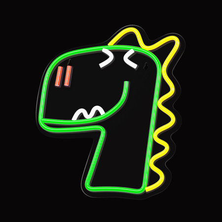 Neon PLEXI LED JURASSIC DINO zielony FLNJ02 Forever Light