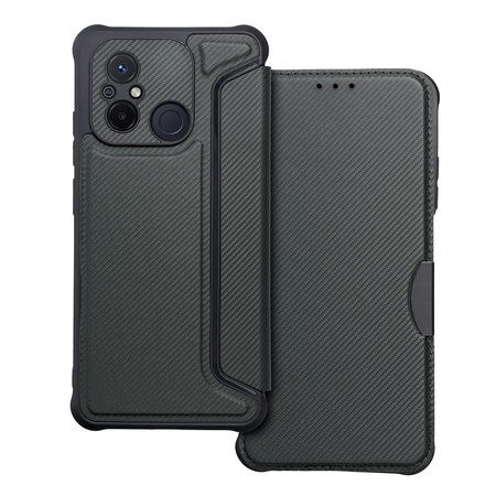 Kabura RAZOR Book do XIAOMI Redmi 12C ciemnozielony