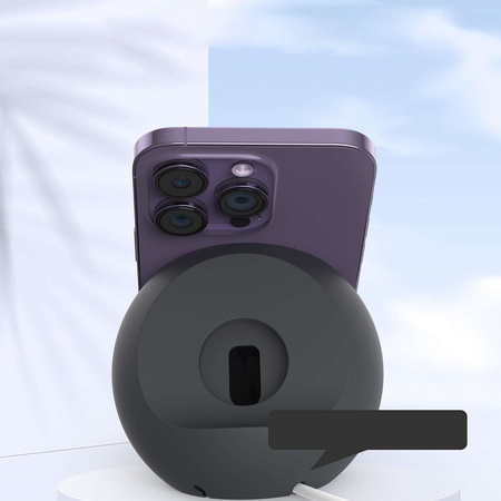 MagSafe Induktiver Ladeständer für iPhone und Apple Watch Ladeständer Choetech Handyhalter Ständer Weiß Rosa